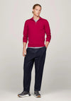 Tommy Hilfiger 1985 Quarter Zip Sweater, Royal Berry