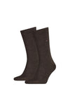 Tommy Hilfiger 2 Pack Classic Socks, Kensington Brown