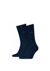 Tommy Hilfiger 2 Pack Dotted Socks, Navy
