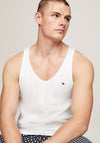 Tommy Hilfiger 3 Pack Signature Cotton Essentials Vest, White