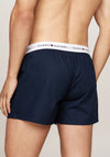 Tommy Hilfiger 2 Pack Signature Cotton Woven Boxers, Navy