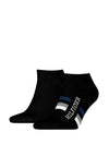 Tommy Hilfiger 2 Pack Trainer Socks, Black