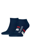 Tommy Hilfiger 2 Pack Trainer Socks, Navy