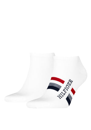 Tommy Hilfiger 2 Pack Trainer Socks, White