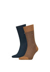 Tommy Hilfiger 2 Pair Classic Birdseye Socks, Desert Khaki