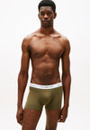 Tommy Hilfiger 3 Pack Signature Logo Cotton Stretch Trunks, Green Multi
