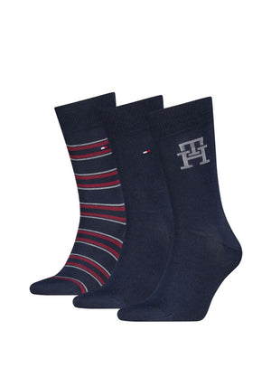 Tommy Hifiger 3 Pack Sock Gift Set, Navy