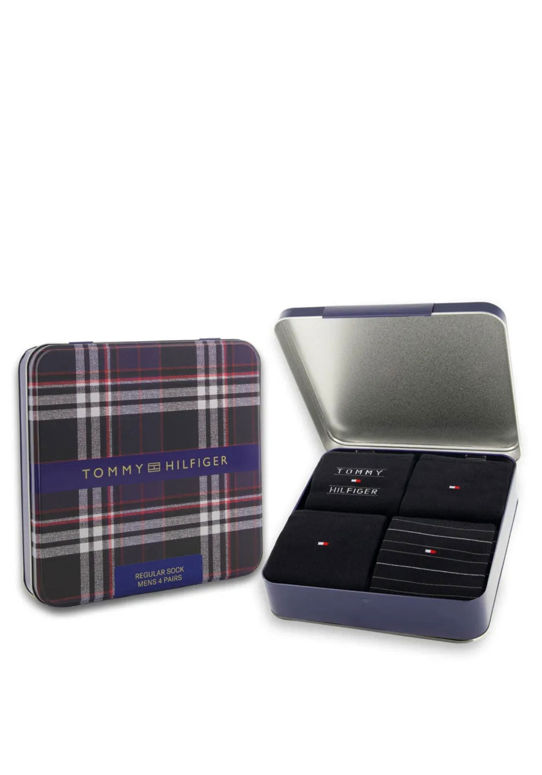 Tommy Hifiger 4 Pack Sock Gift Set, Black