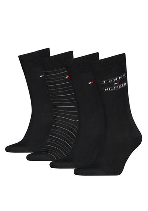 Tommy Hifiger 4 Pack Sock Gift Set, Black