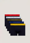 Tommy Hilfiger 5 Pack Essential Signature Trunks, Bold Blue Multi