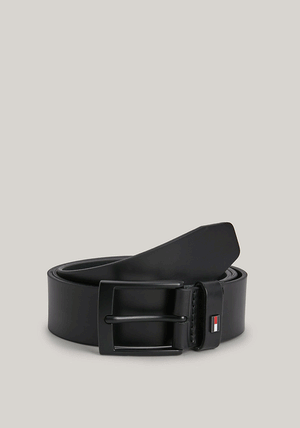 Tommy Hilfiger Adan Leather Belt, Black