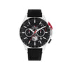 Tommy Hilfiger Men’s Bank Watch, Silver & Black