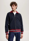 Tommy Hilfiger Bold Global Stripe Full Zip Sweatshirt, Desert Sky