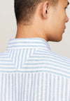 Tommy Hilfiger Bold Linen Stripe Shirt, Dark Navy & White