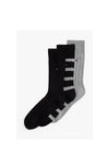 Tommy Hilfiger 3 Pack Bootsock Gift Set, Black Multi
