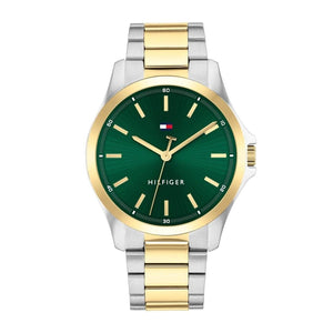 Tommy Hilfiger Men’s Bruce Watch, Gold & Green