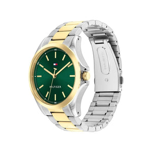 Tommy Hilfiger Men’s Bruce Watch, Gold & Green