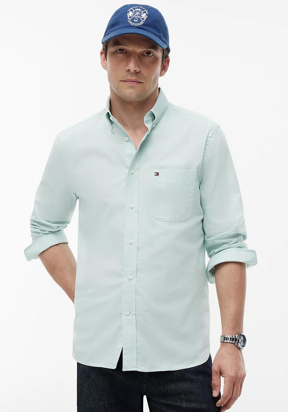 Tommy Hilfiger Button Down Oxford Shirt, Mint Green