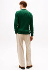 Tommy Hilfiger Cable Knit Crew Neck Sweater, Dark Green