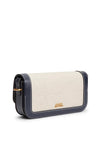Tommy Hilfiger Canvas Leather Trim Crossbody Bag, Navy