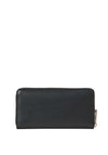 Tommy Hilfiger Chic Monogram Zip Around Large Wallet, Black