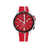 Tommy Hilfiger Men’s Chronograph Watch, Silver & Red
