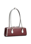 Tommy Hilfiger Colour-Blocked Rectangular Shoulder Bag, Maroon