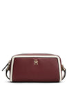 Tommy Hilfiger Colour-Blocked TH Monogram Crossbody Bag, Maroon