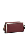 Tommy Hilfiger Colour-Blocked TH Monogram Crossbody Bag, Maroon