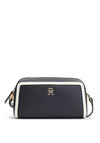 Tommy Hilfiger Colour-Blocked TH Monogram Crossbody Bag, Navy