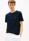 Tommy Hilfiger Contrast TH Monogram T-Shirt, Desert Sky Navy