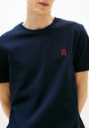 Tommy Hilfiger Contrast TH Monogram T-Shirt, Desert Sky Navy