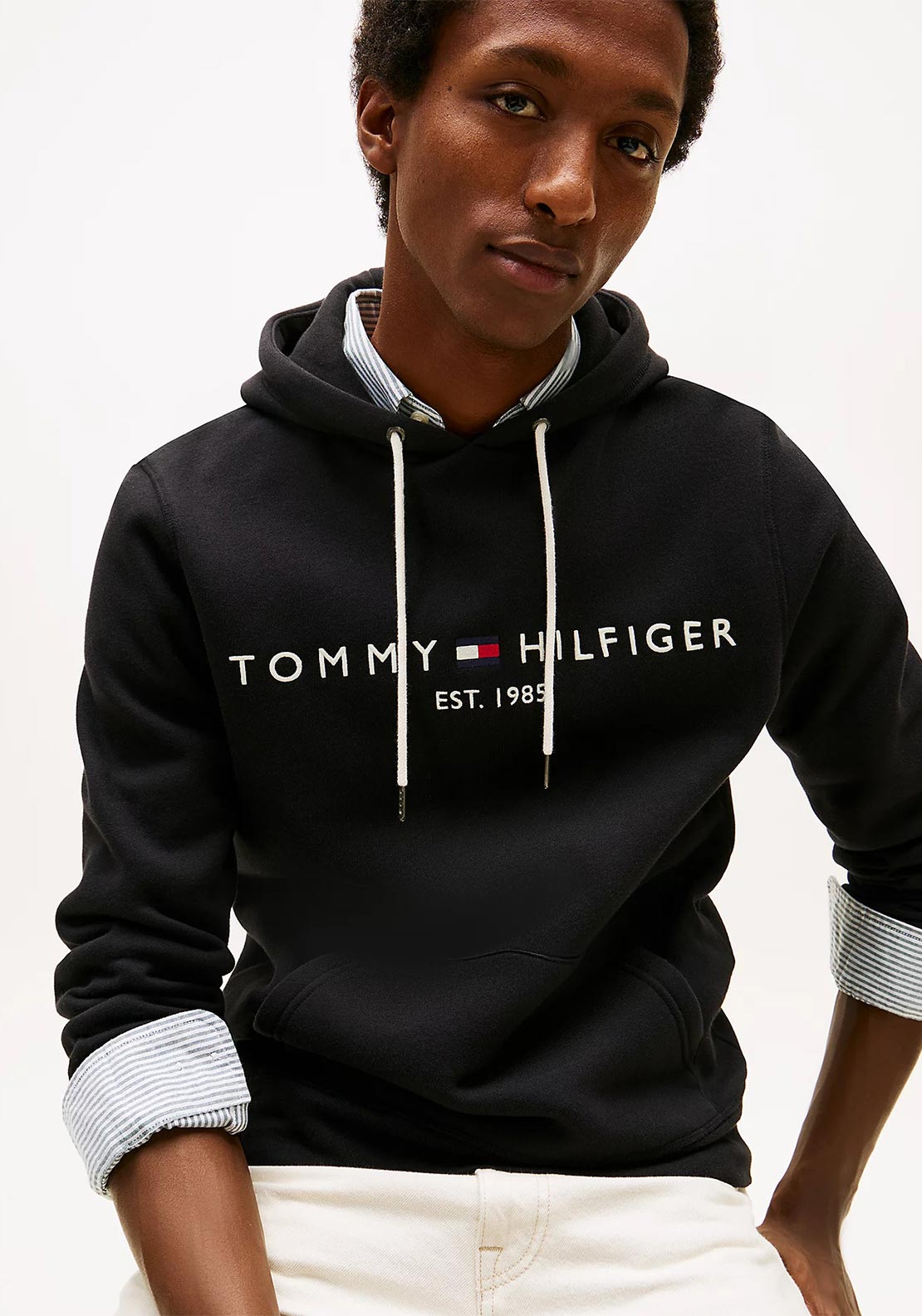 Tommy Hilfiger Core Logo Hoodie, Jet Black