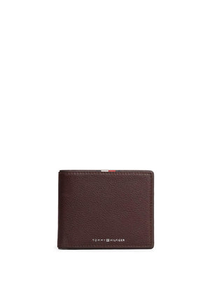 Tommy Hilfiger Corporate Leather Card & Coin Wallet, Coffee Bean Brown