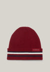 Tommy Hilfiger Corporate Signature Logo Beanie, Rouge
