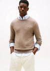 Tommy Hilfiger Crew Neck Cashmere Blend Sweater, Taupe Heather