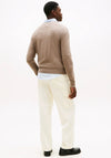 Tommy Hilfiger Crew Neck Cashmere Blend Sweater, Taupe Heather