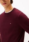 Tommy Hilfiger Crew Neck Cashmere Blend Sweater, Deep Burgundy