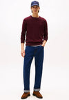 Tommy Hilfiger Crew Neck Cashmere Blend Sweater, Deep Burgundy