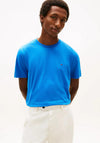 Tommy Hilfiger Crew Neck Embroidered Flag T-Shirt, Blue Orbit