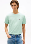 Tommy Hilfiger Crew Neck Embroidered Flag T-Shirt, Mint Green