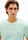 Tommy Hilfiger Crew Neck Embroidered Flag T-Shirt, Mint Green