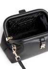 Tommy Hilfiger Reversible Monogram Plaque Crossbody Bag, Black
