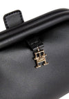 Tommy Hilfiger Reversible Monogram Plaque Crossbody Bag, Black