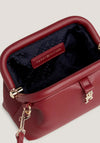 Tommy Hilfiger Reversible Monogram Plaque Crossbody Bag, Rouge