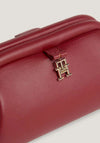 Tommy Hilfiger Reversible Monogram Plaque Crossbody Bag, Rouge