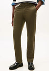 Tommy Hilfiger Denton Straight Corduroy Trousers, Battle Green