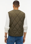 Tommy Hilfiger Diamond Quilted Gilet, Olive Green