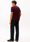 Tommy Hilfiger Crew Neck Embroidered Flag T-Shirt, Deep Burgundy