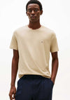 Tommy Hilfiger Crew Neck Embroidered Flag T-Shirt, Sandalwood